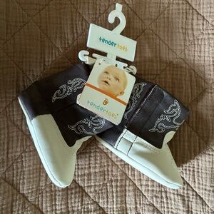 Tender Toes Black and White Baby Cowboy Boots